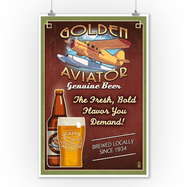 GOLD TOP BEER 9/" x 12/" Sign